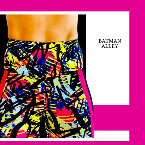 Cool Neon Graffiti Bombom Leggings - Picture 4 of 6